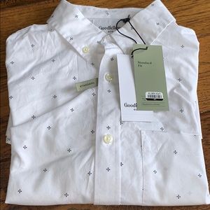 Brand new standard fit white shirt Goodfellow & Co